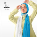 Gradient Turquoise & White