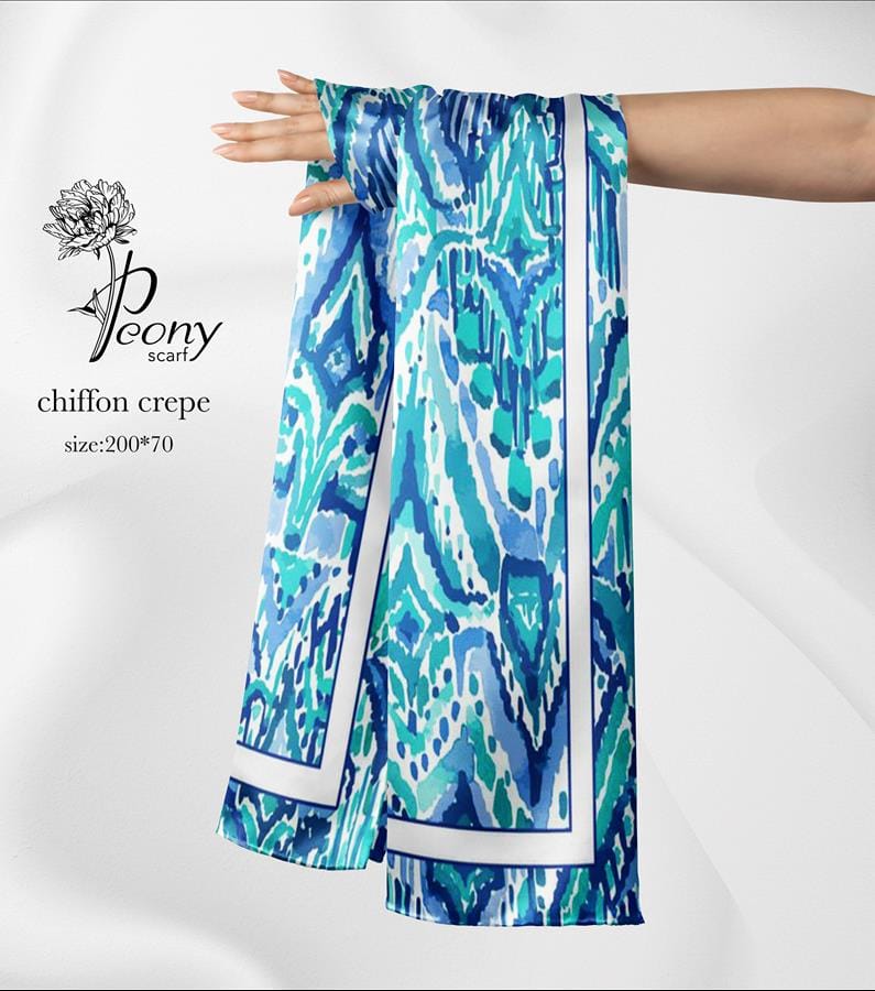 gjhkl Blue & Green Scarf - Image 1