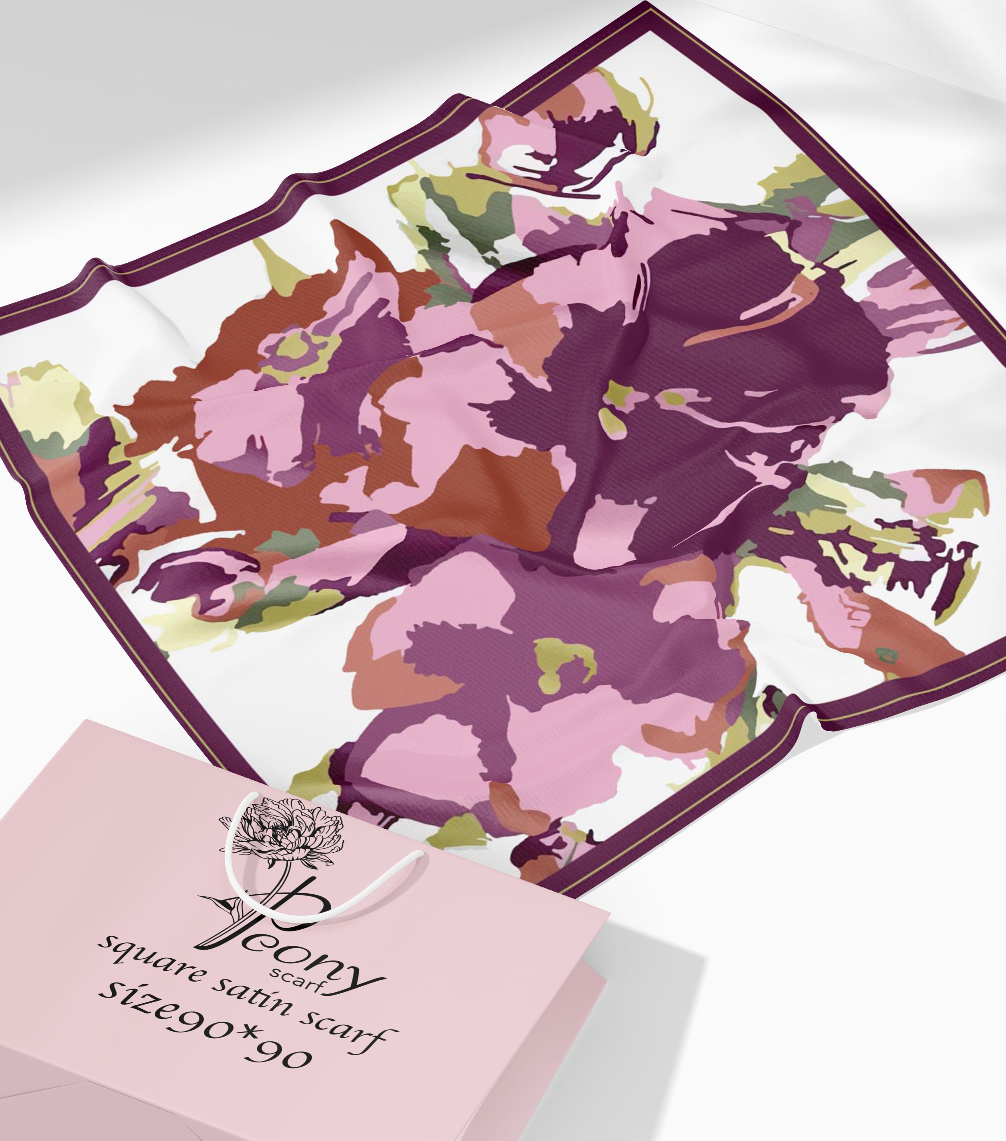 ١٢٣١ - Copy - Copy Bergande square scarf - Image 1